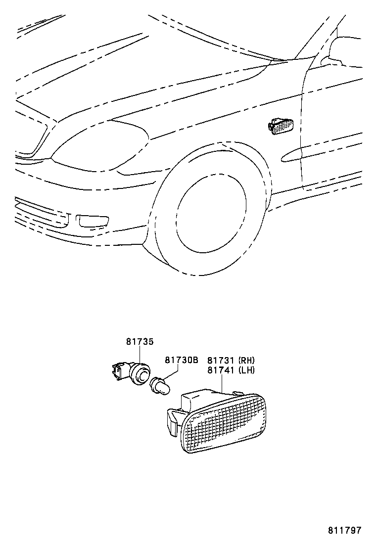  BREVIS |  SIDE TURN SIGNAL LAMP OUTER MIRROR LAMP