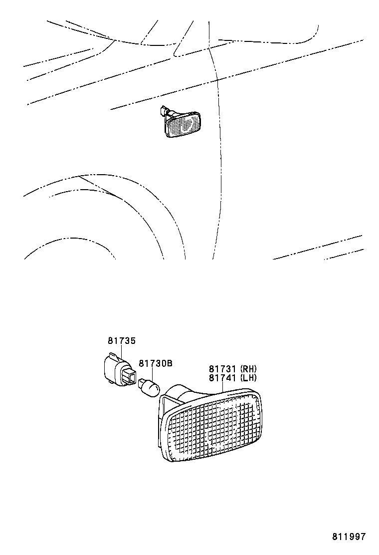  PREMIO ALLION |  SIDE TURN SIGNAL LAMP OUTER MIRROR LAMP