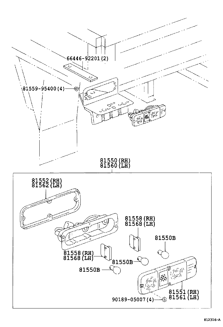  LITE TOWNACE |  REAR COMBINATION LAMP