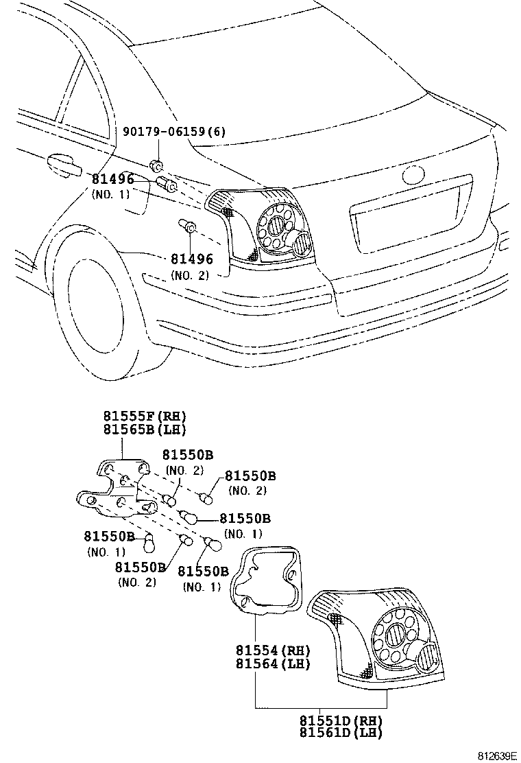  AVENSIS |  REAR COMBINATION LAMP