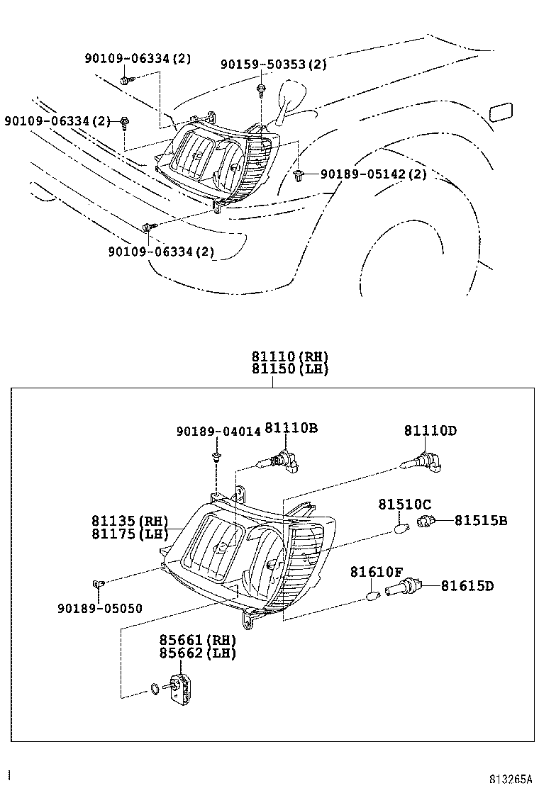  LAND CRUISER 100 |  HEADLAMP