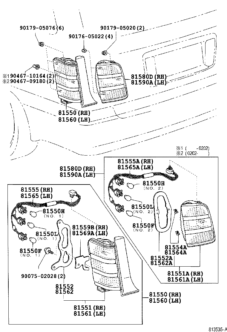  CROWN CROWN MAJESTA |  REAR COMBINATION LAMP