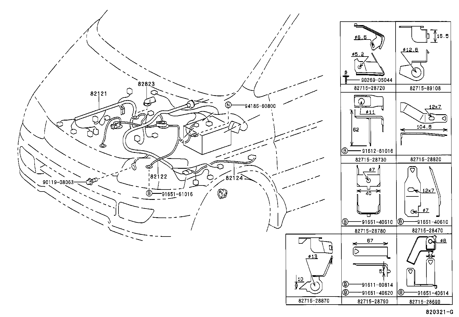  LITE TOWNACE NOAH V |  WIRING CLAMP