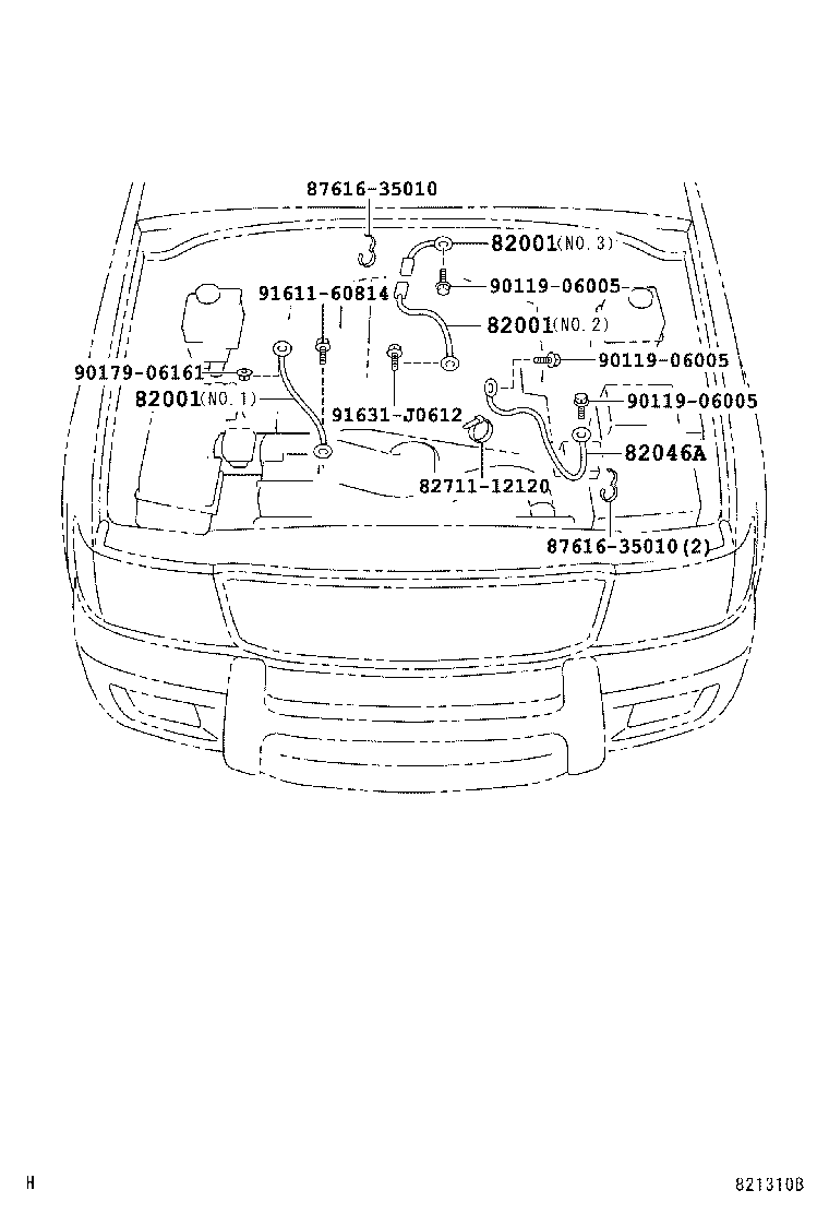  LAND CRUISER 100 |  WIRING CLAMP