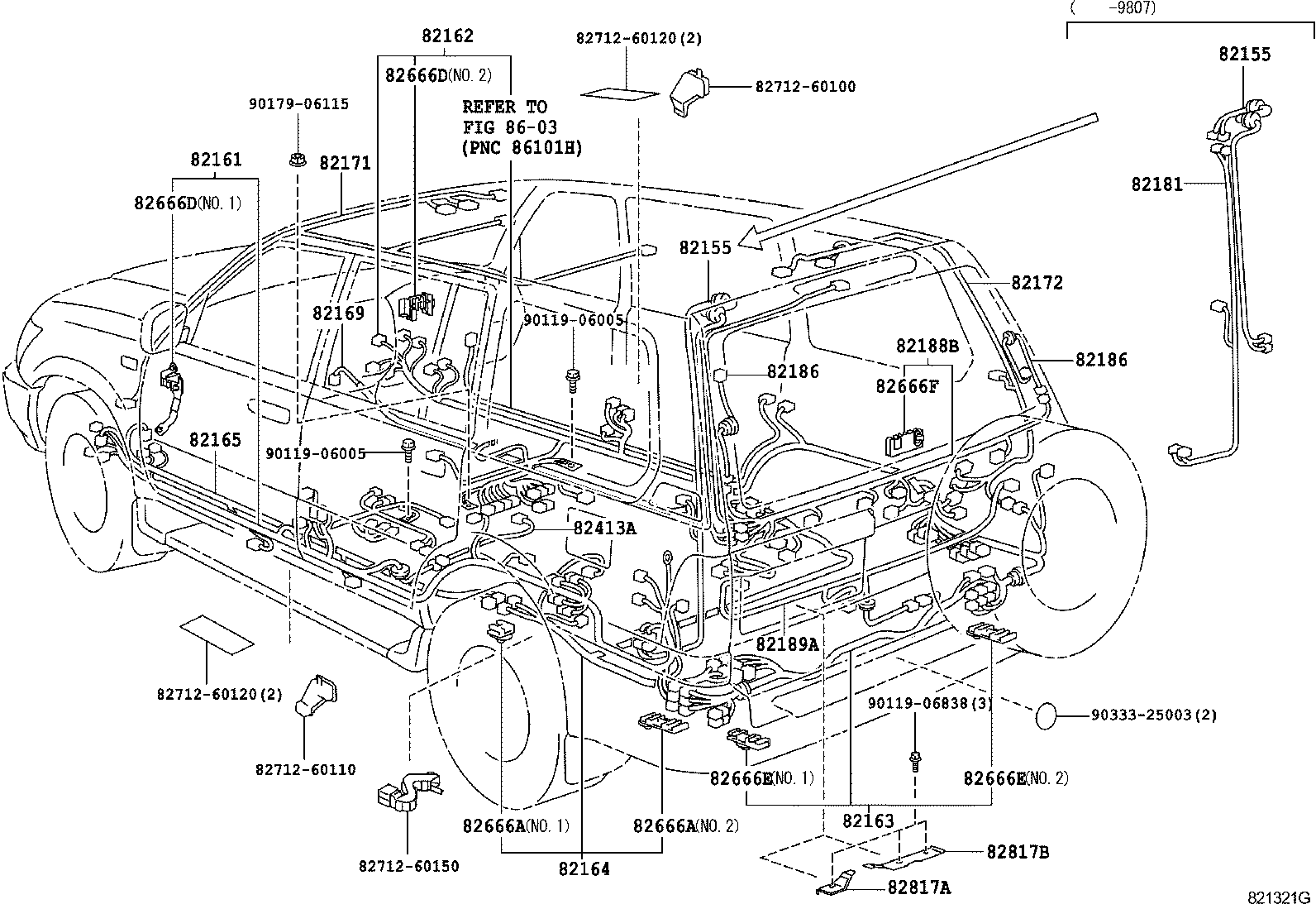  LAND CRUISER 100 |  WIRING CLAMP