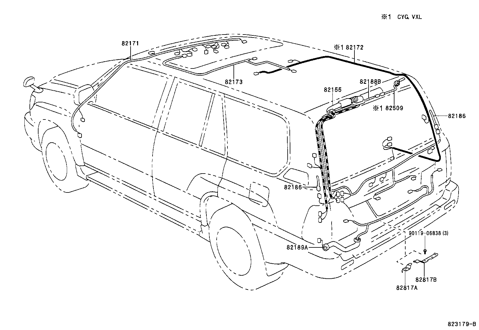  LAND CRUISER 100 |  WIRING CLAMP