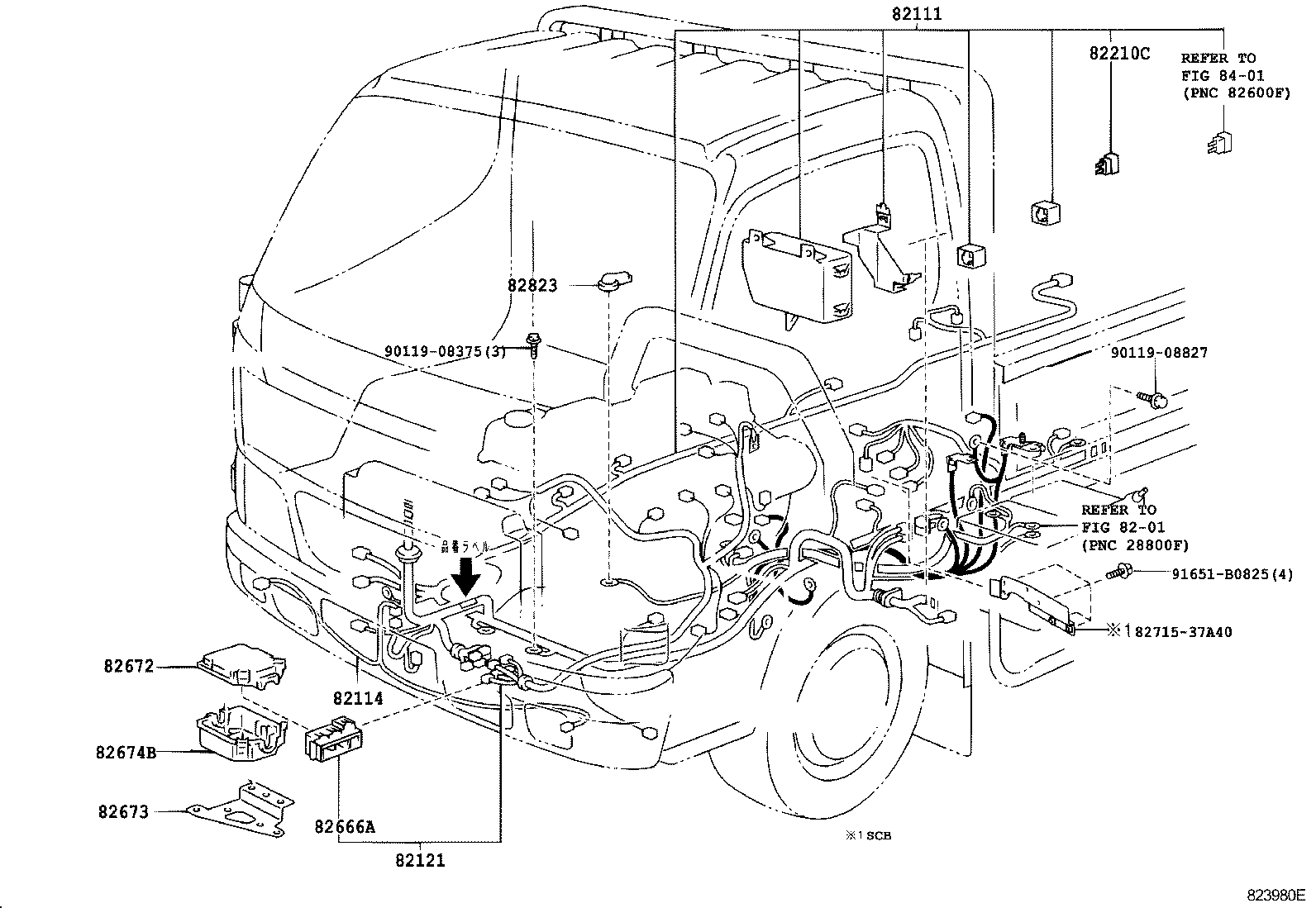  DYNA TOYOACE |  WIRING CLAMP