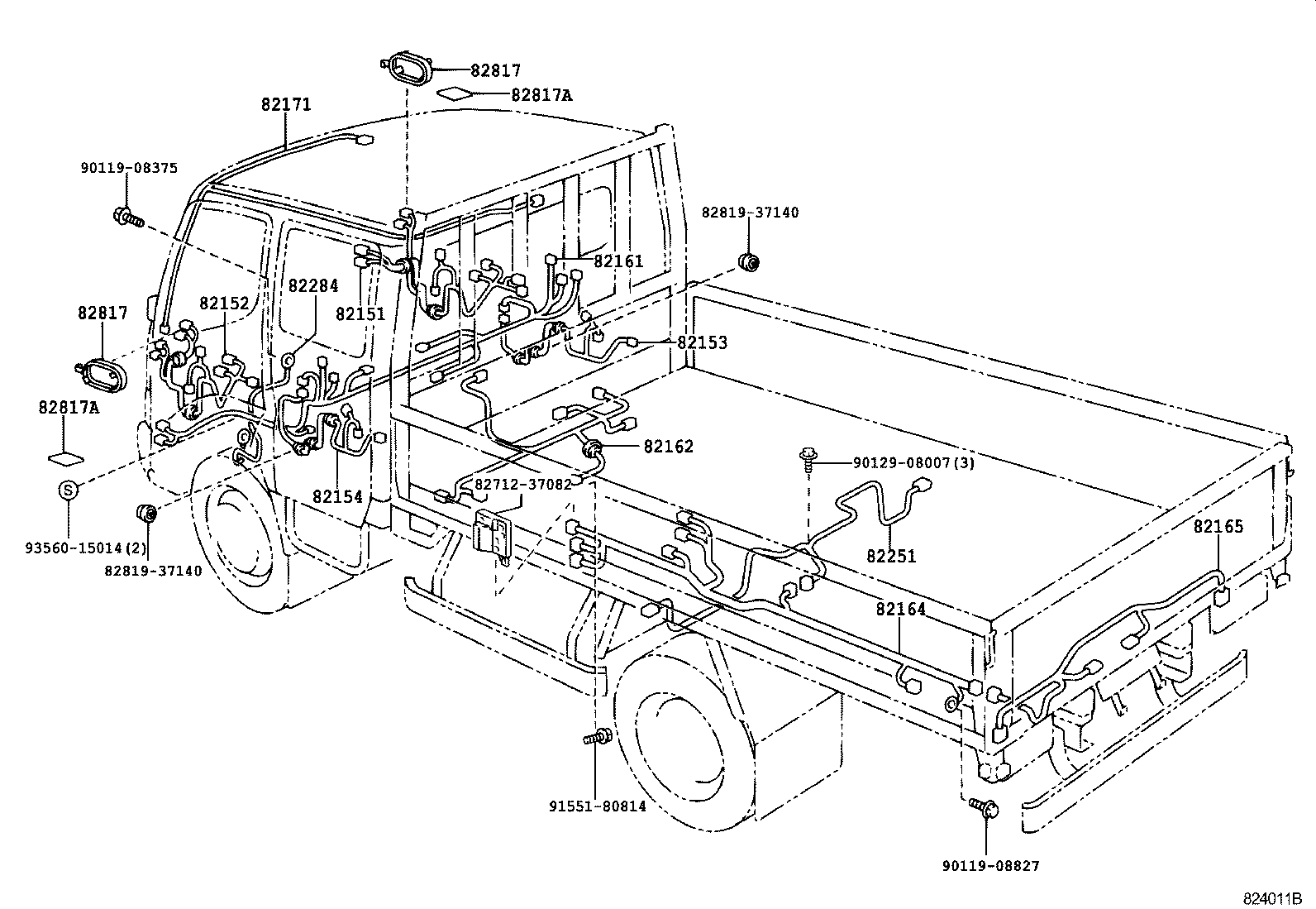  DYNA TOYOACE |  WIRING CLAMP