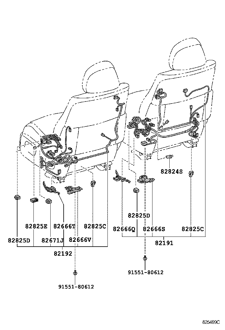  LS460 460L |  WIRING CLAMP