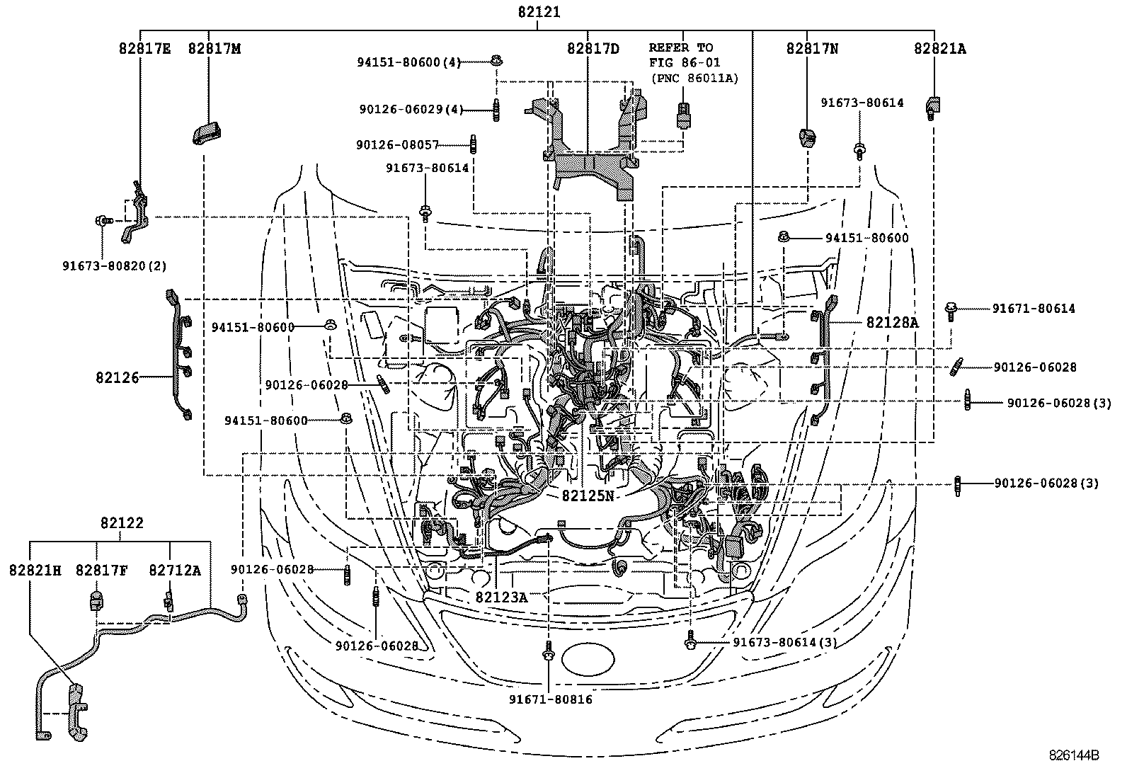 LS460 460L |  WIRING CLAMP
