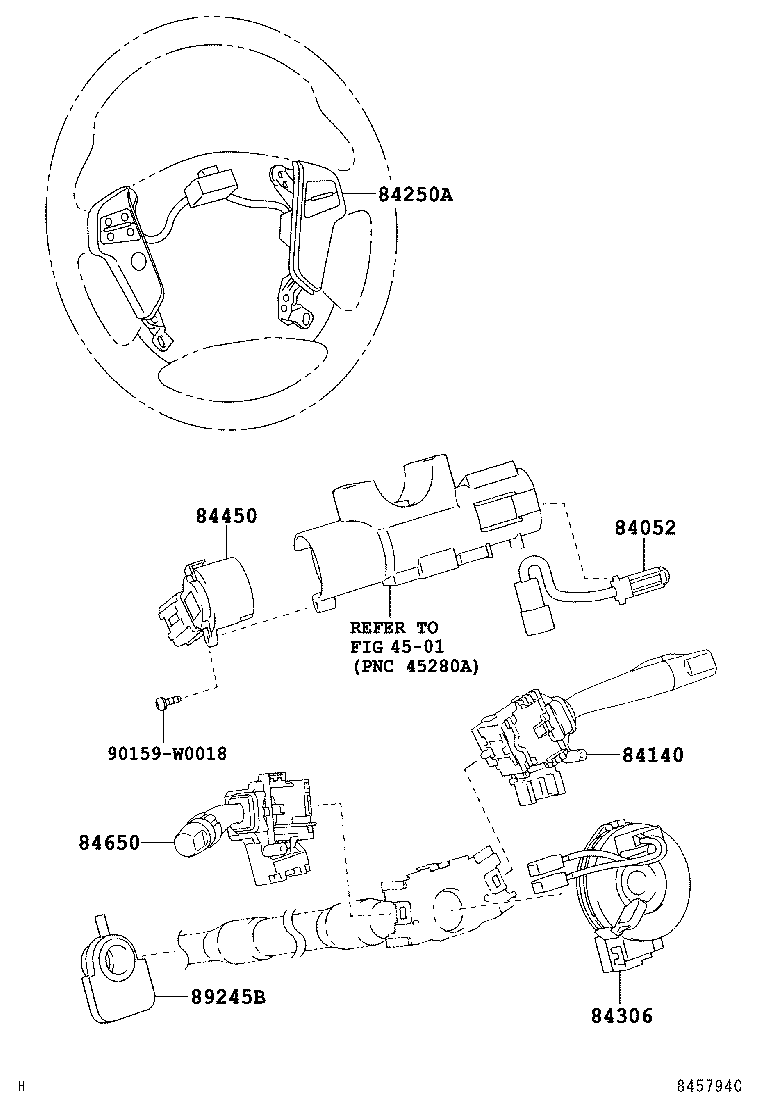  AVENSIS |  SWITCH RELAY COMPUTER