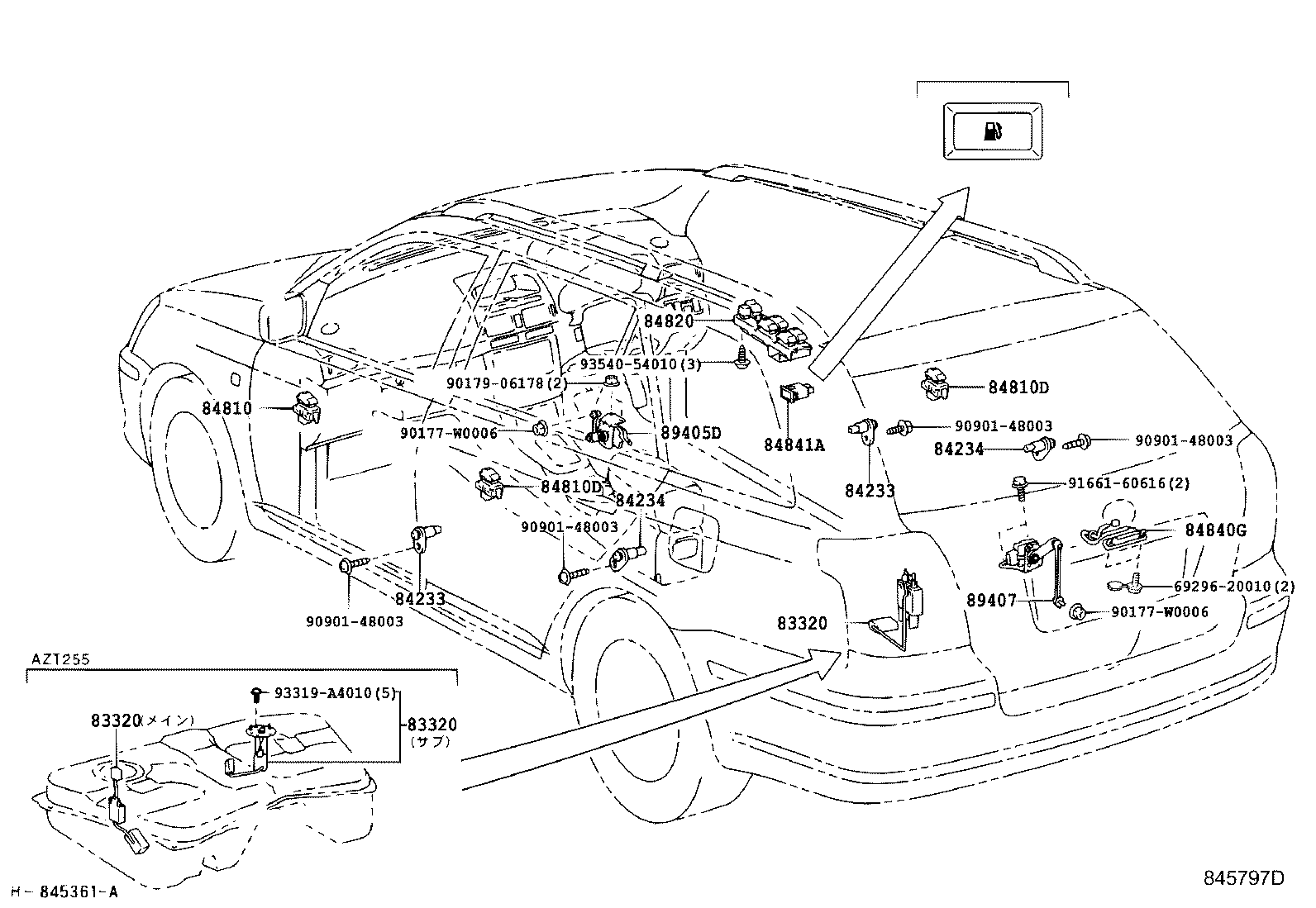  AVENSIS |  SWITCH RELAY COMPUTER