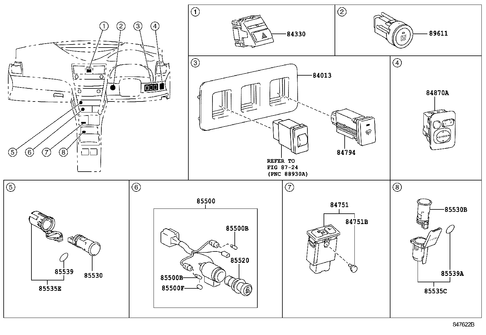  CAMRY |  SWITCH RELAY COMPUTER