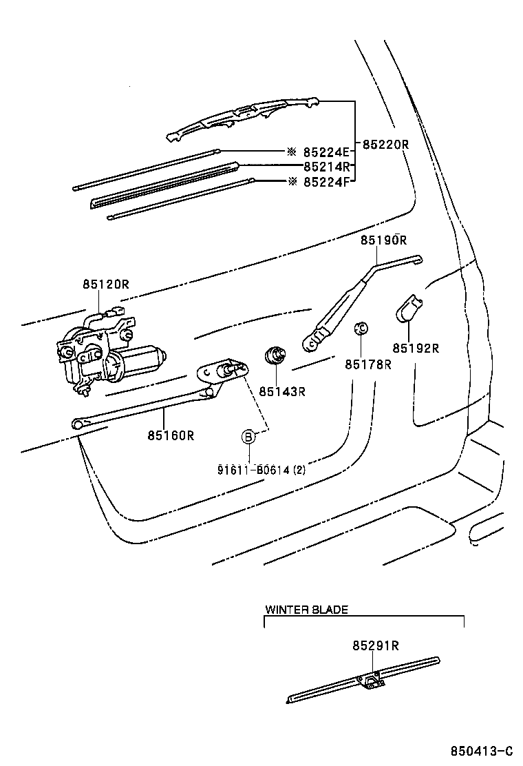  LAND CRUISER 100 |  REAR WIPER