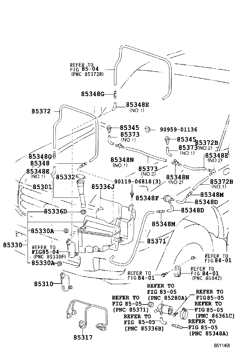 LAND CRUISER 100 |  WINDSHIELD WASHER