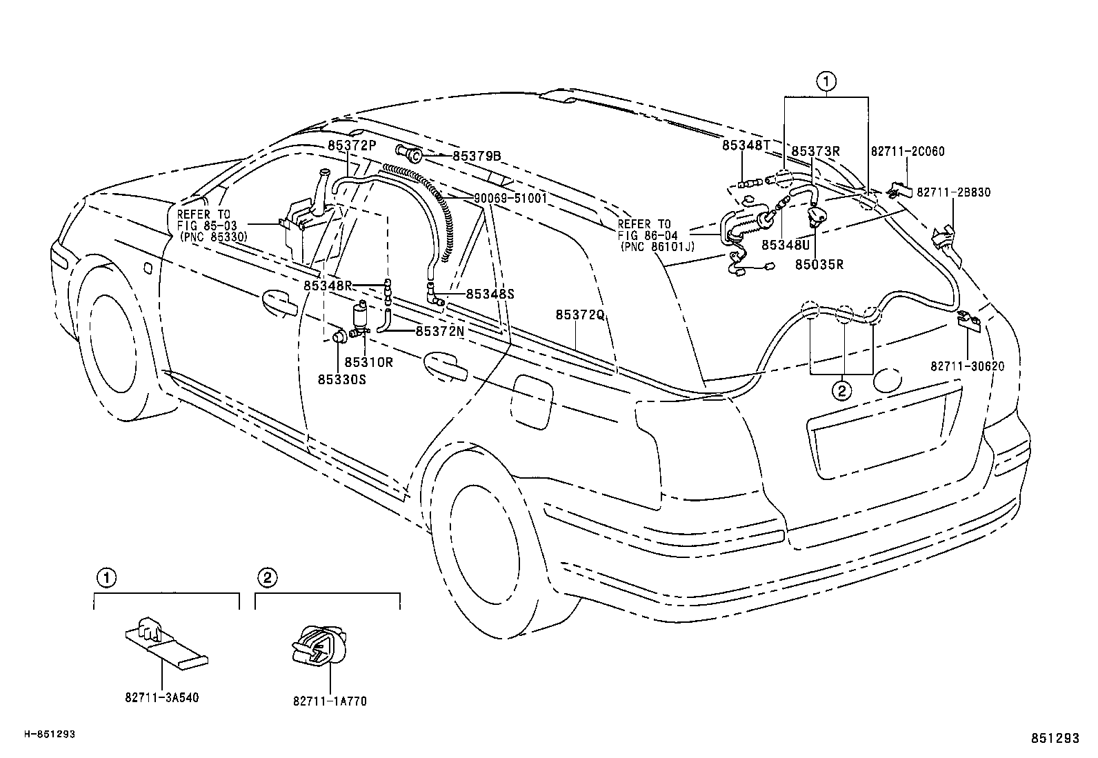  AVENSIS |  REAR WASHER
