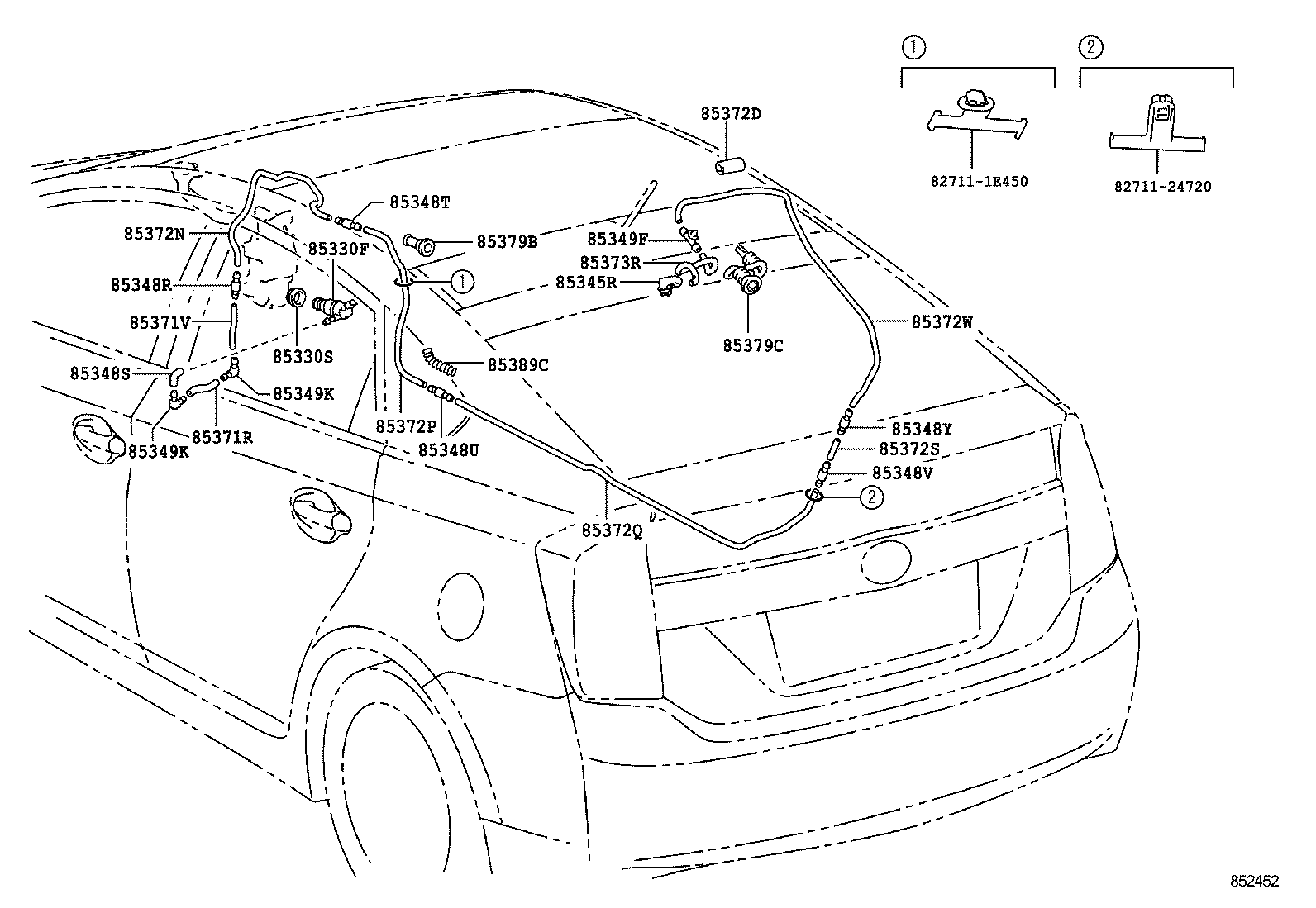  PRIUS PLUG IN LEASE |  REAR WASHER