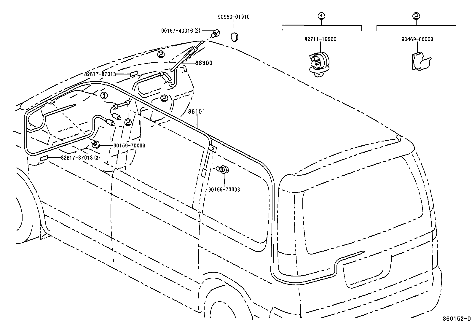  LITE TOWNACE NOAH V |  ANTENNA