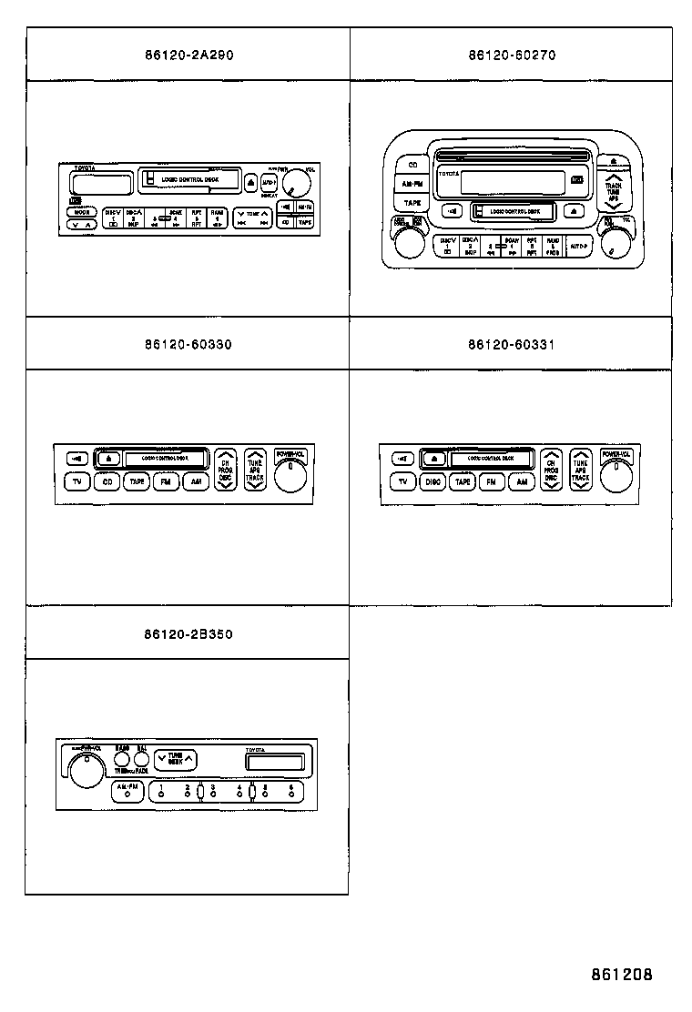  LAND CRUISER 100 |  RADIO RECEIVER AMPLIFIER CONDENSER
