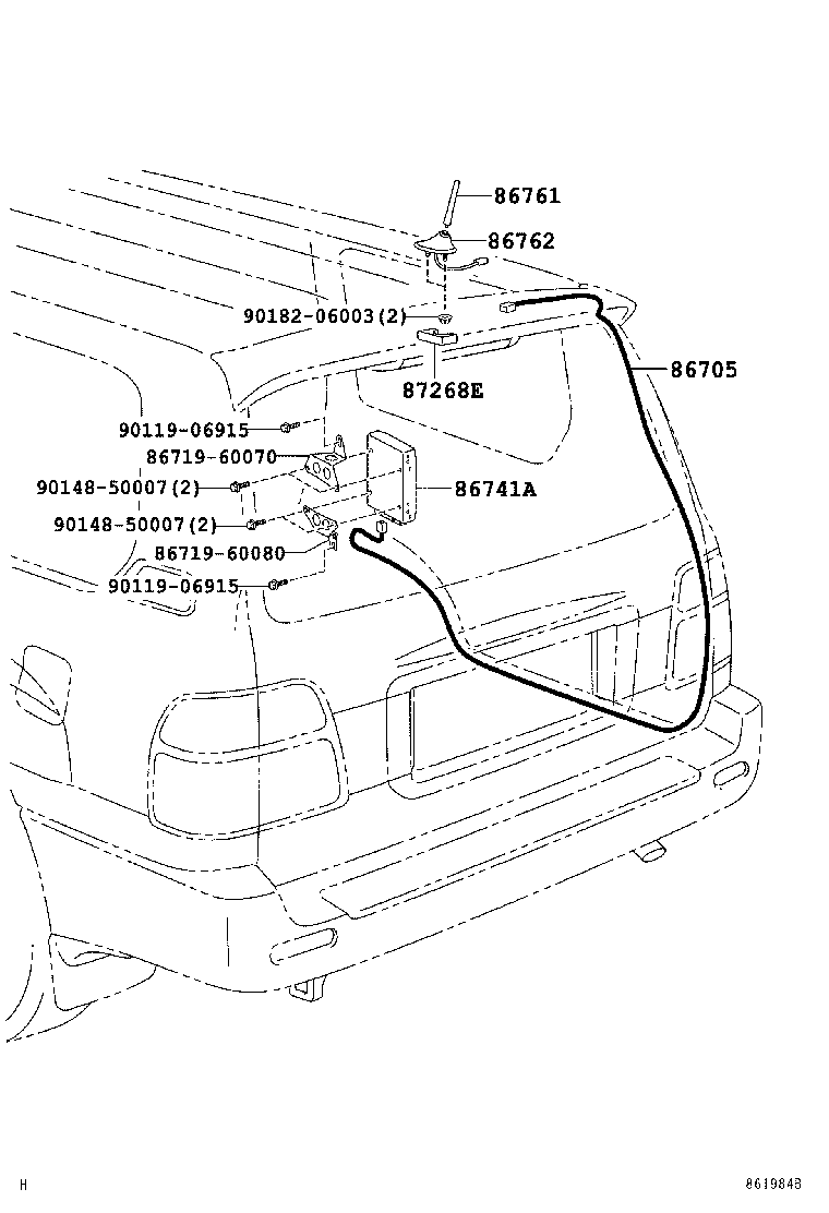  LAND CRUISER 100 |  TELEPHONE MAYDAY