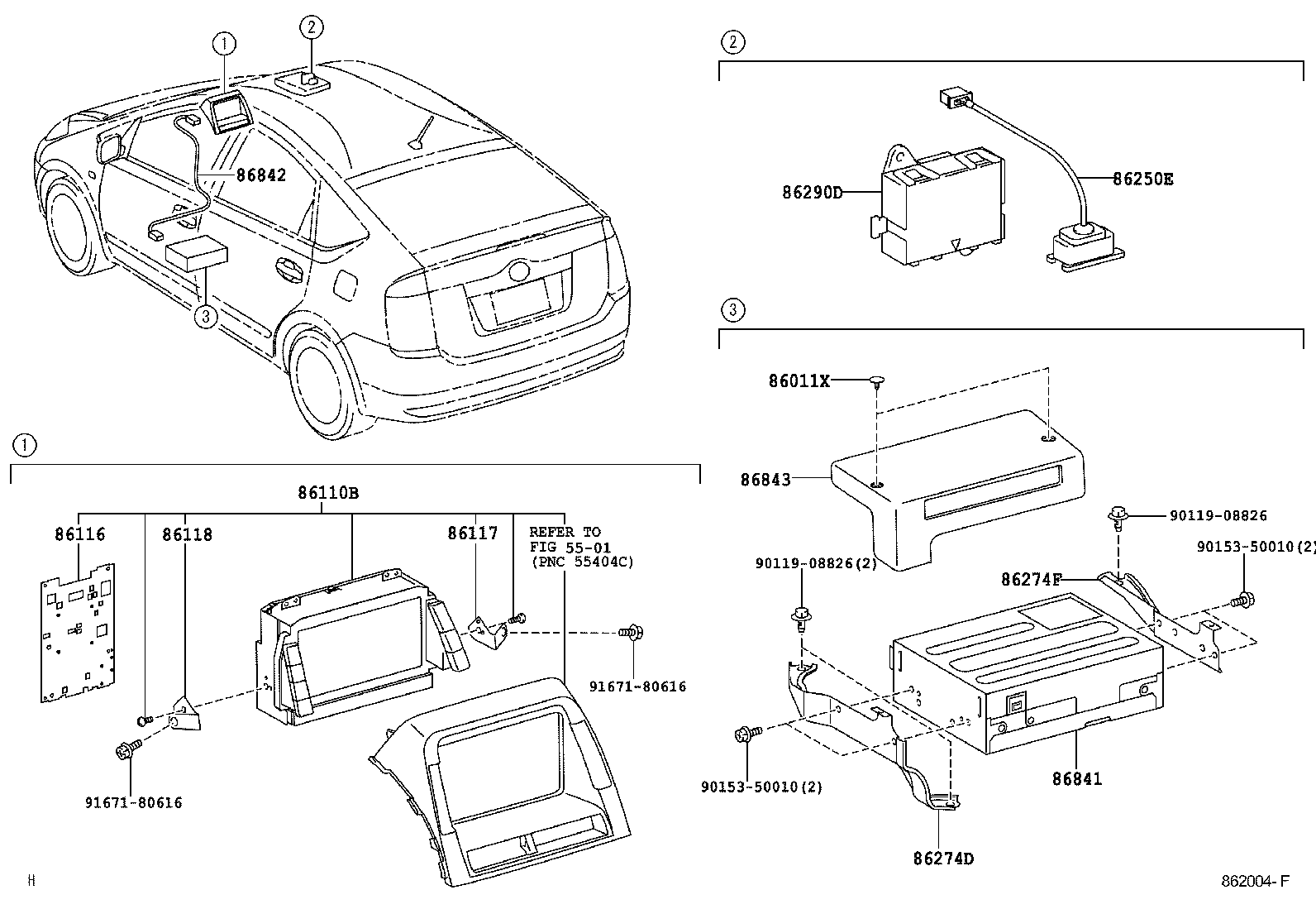  PRIUS |  NAVIGATION FRONT MONITOR DISPLAY