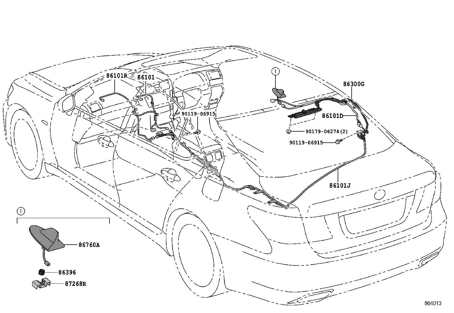  LS460 460L |  ANTENNA