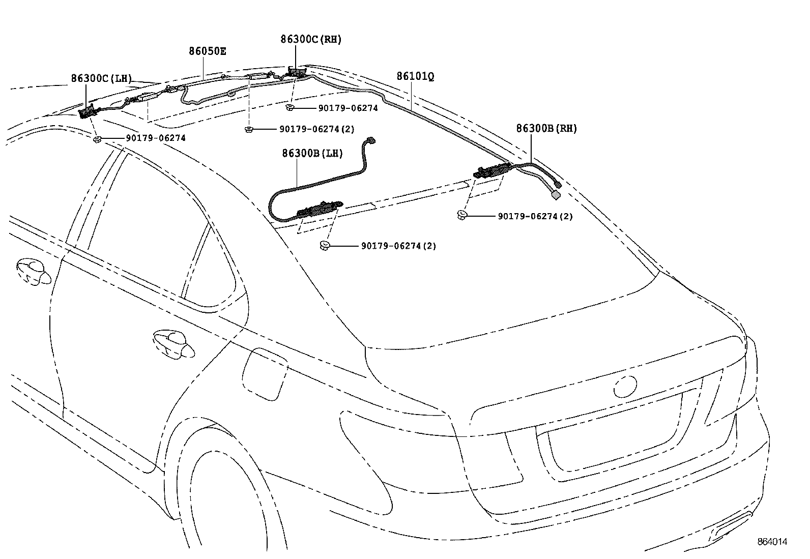  LS460 460L |  ANTENNA