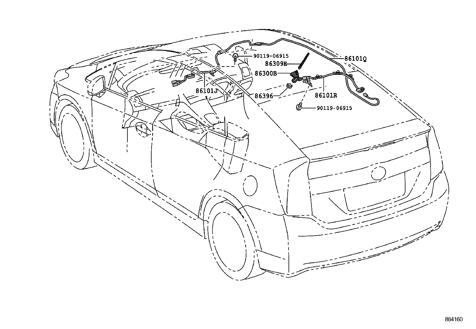  PRIUS PLUG IN LEASE |  ANTENNA