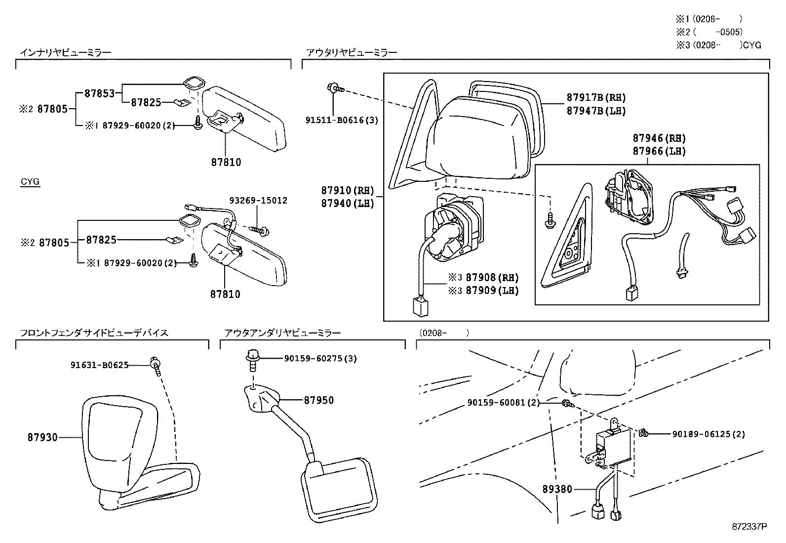  LAND CRUISER 100 |  MIRROR