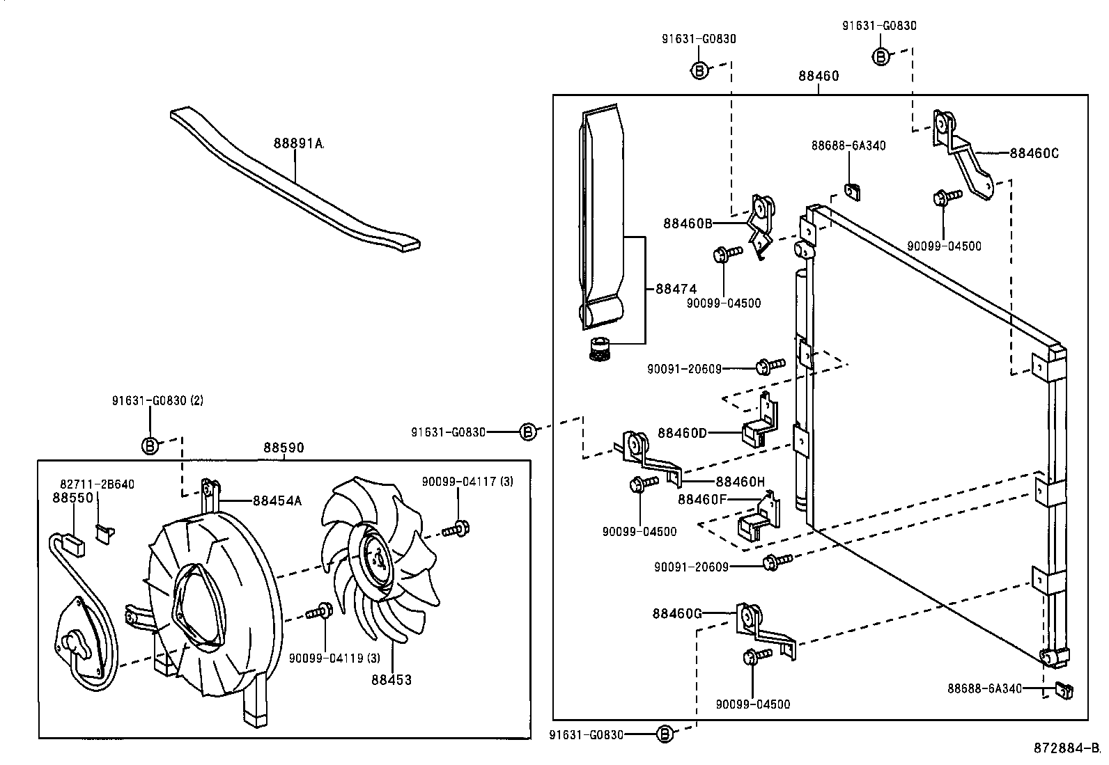 LAND CRUISER 100 |  HEATING AIR CONDITIONING COOLER PIPING