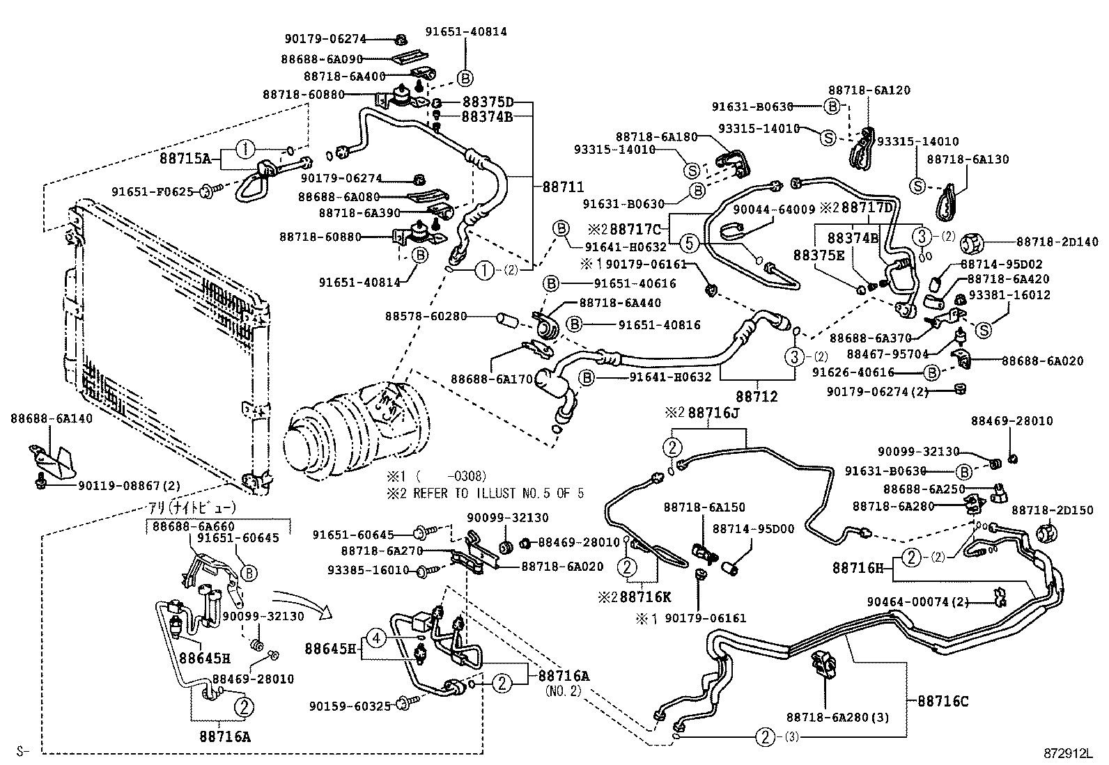  LAND CRUISER 100 |  HEATING AIR CONDITIONING COOLER PIPING