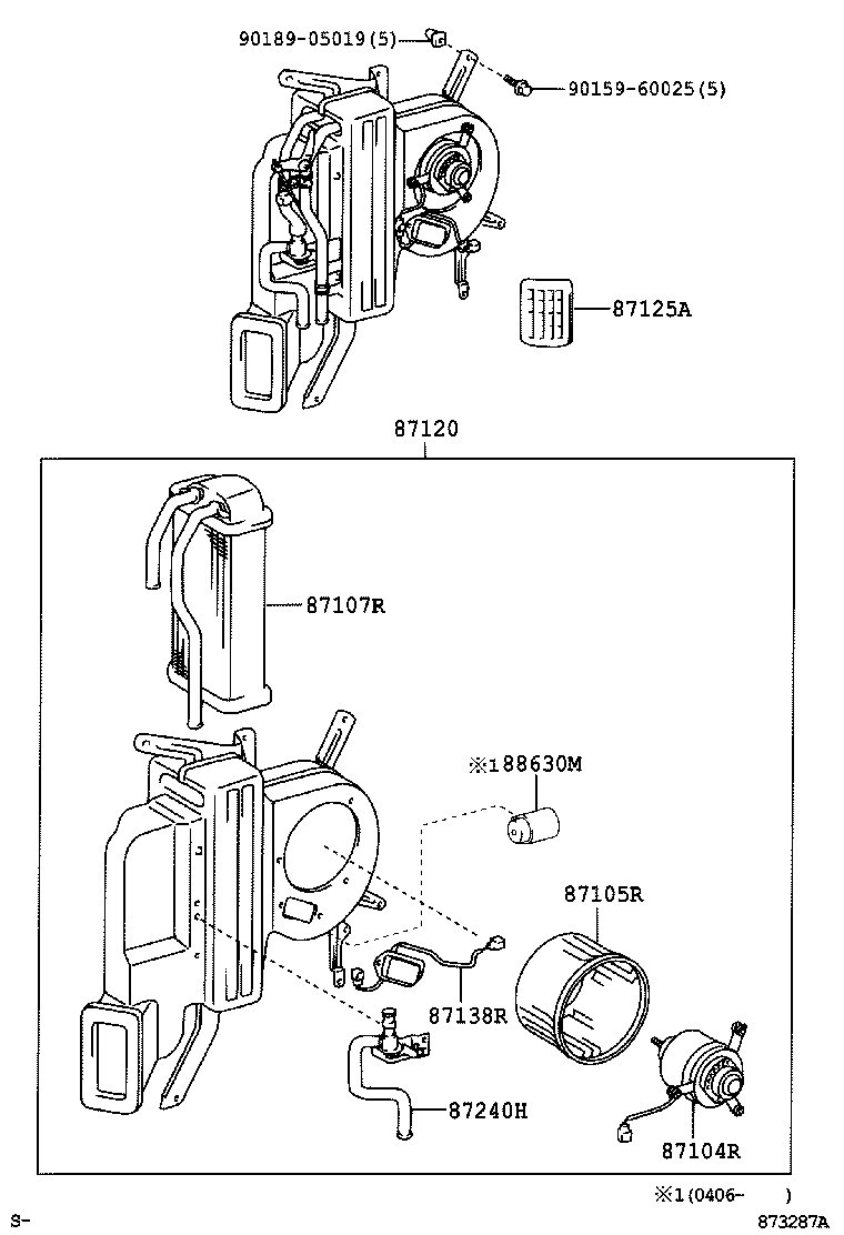  DYNA TOYOACE |  HEATING AIR CONDITIONING HEATER UNIT BLOWER