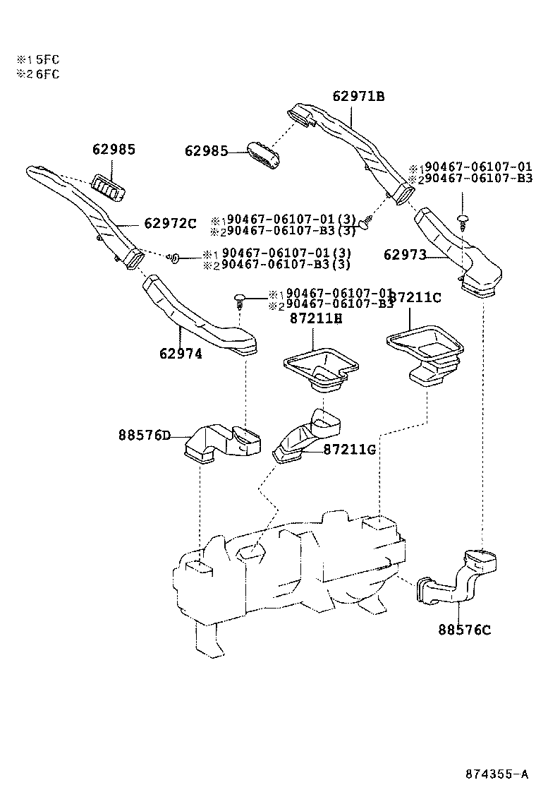  CELSIOR |  HEATING AIR CONDITIONING CONTROL AIR DUCT
