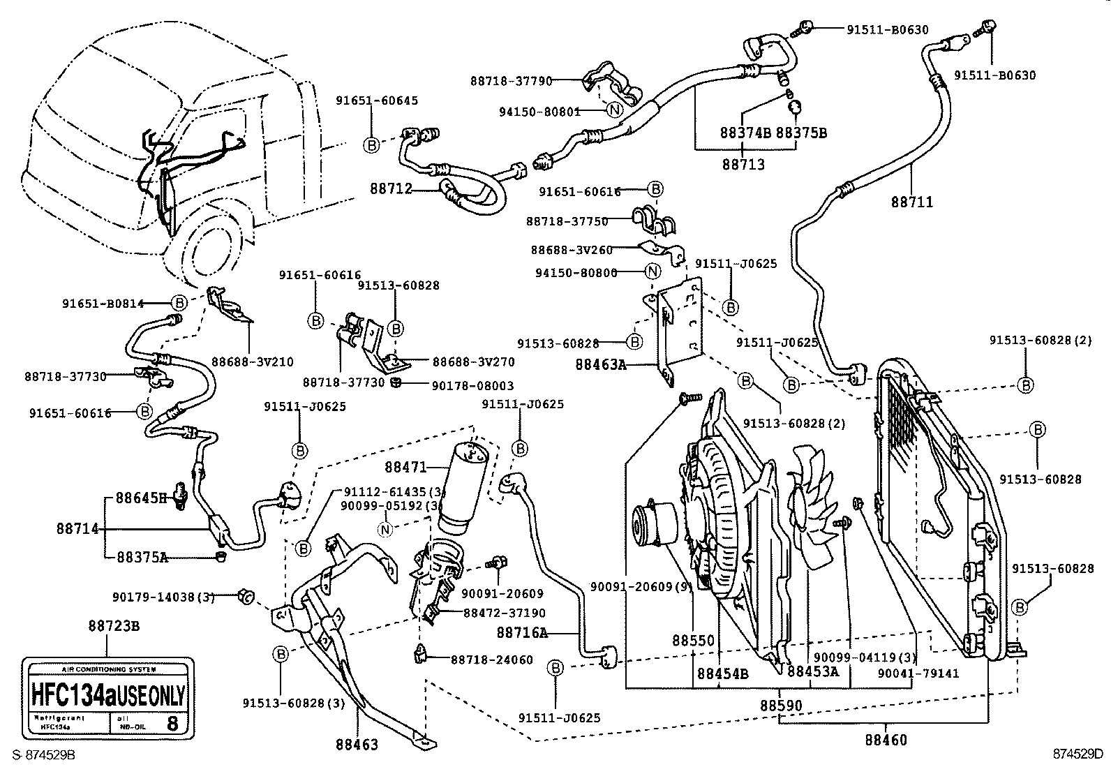  DYNA TOYOACE |  HEATING AIR CONDITIONING COOLER PIPING