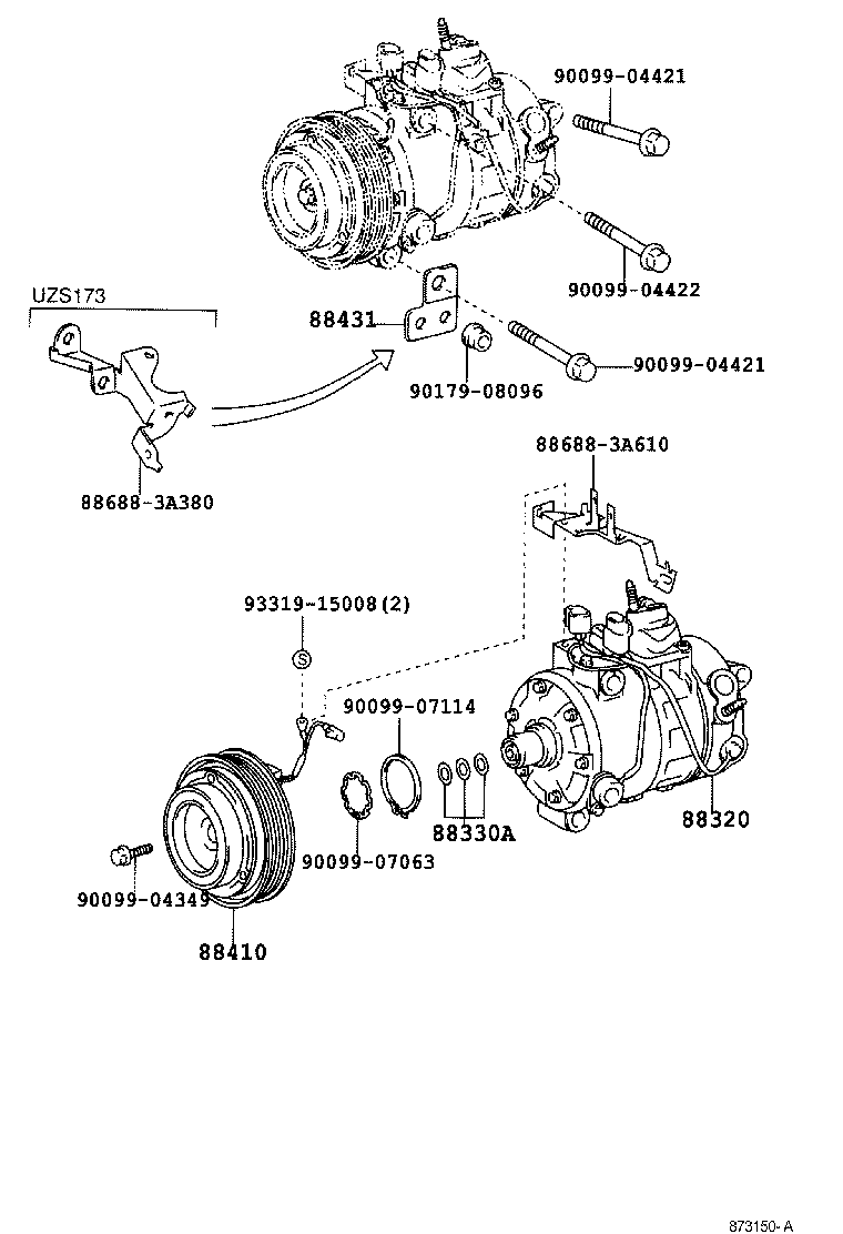  CROWN CROWN MAJESTA |  HEATING AIR CONDITIONING COMPRESSOR