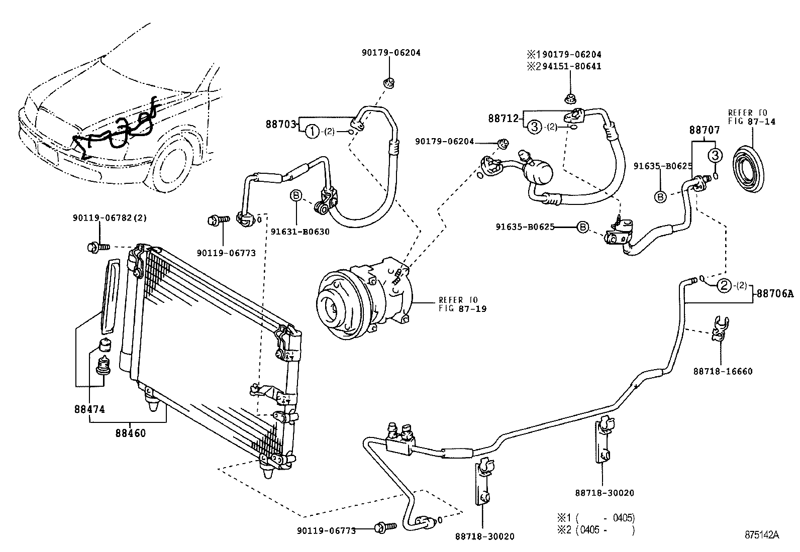  CROWN CROWN MAJESTA |  HEATING AIR CONDITIONING COOLER PIPING