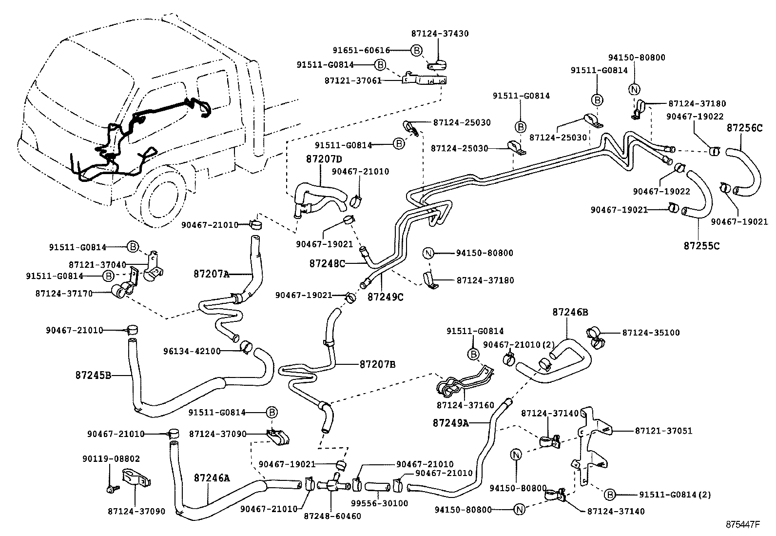  DYNA TOYOACE |  HEATING AIR CONDITIONING WATER PIPING