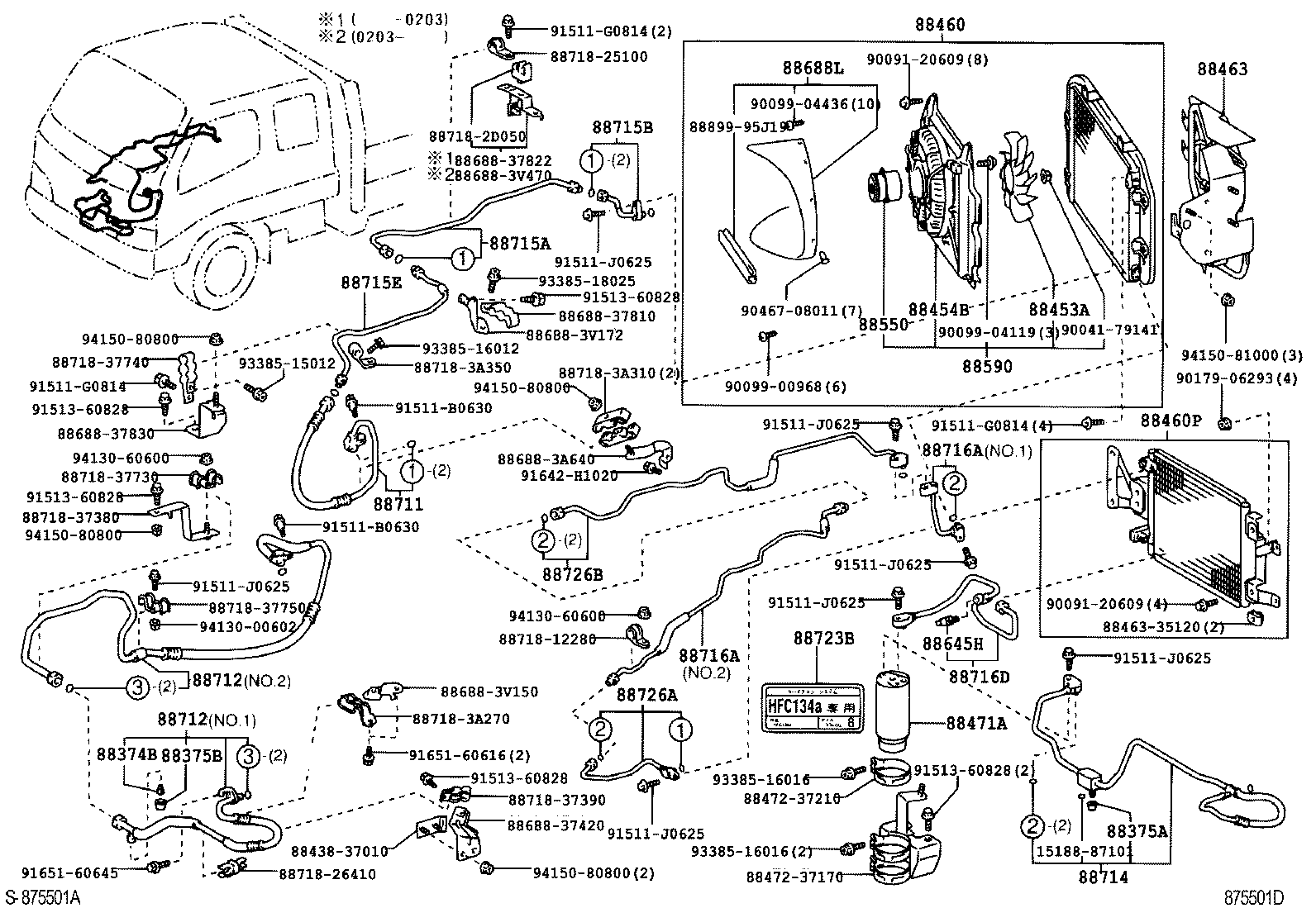  DYNA TOYOACE |  HEATING AIR CONDITIONING COOLER PIPING