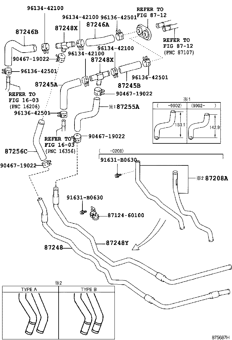  LAND CRUISER 100 |  HEATING AIR CONDITIONING WATER PIPING