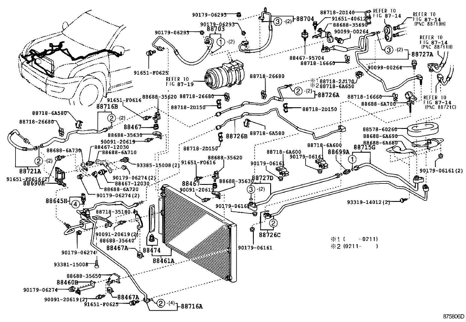  LAND CRUISER PRADO |  HEATING AIR CONDITIONING COOLER PIPING