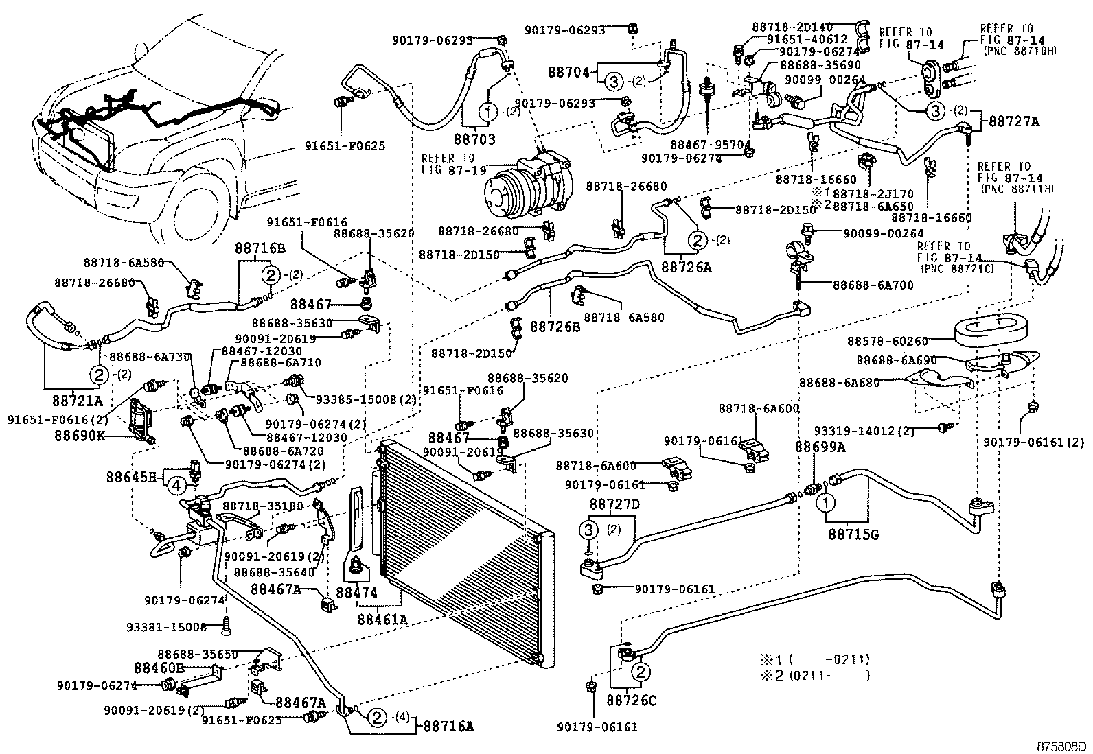  LAND CRUISER PRADO |  HEATING AIR CONDITIONING COOLER PIPING