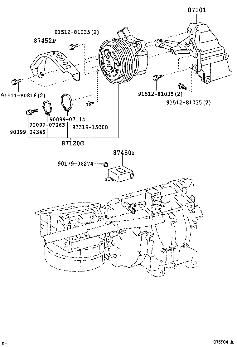  HILUX SURF |  HEATING AIR CONDITIONING HEATER UNIT BLOWER