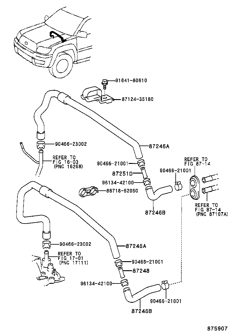  HILUX SURF |  HEATING AIR CONDITIONING WATER PIPING