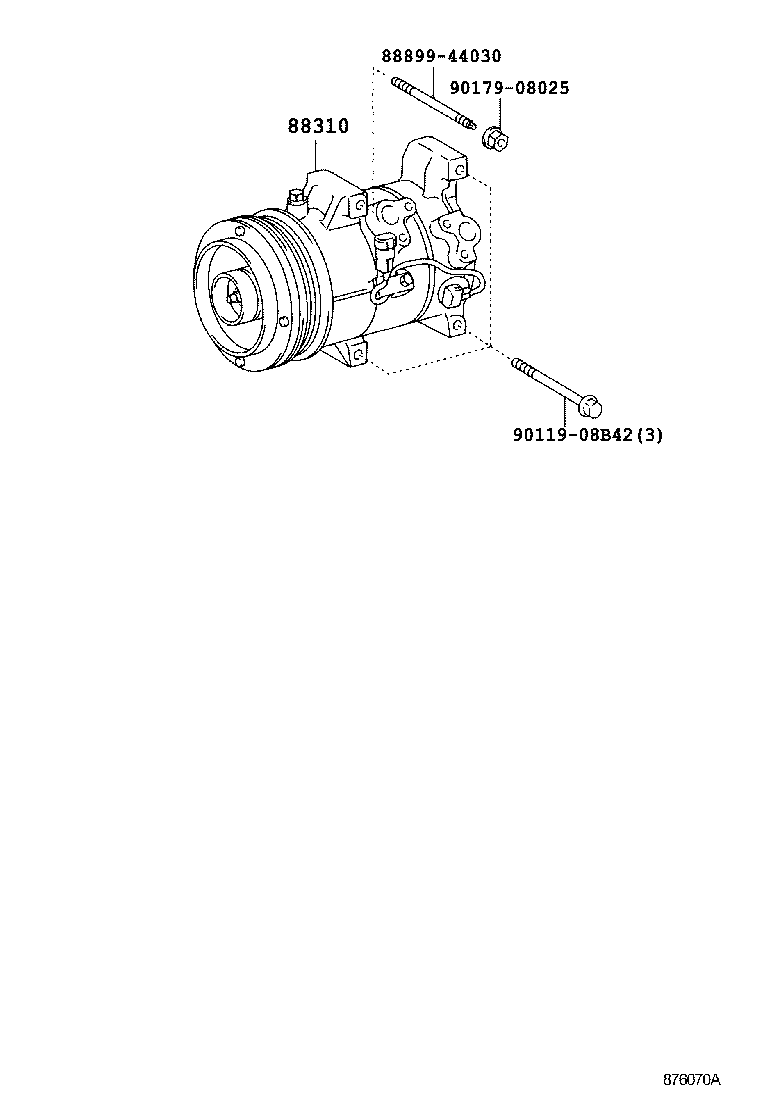  HARRIER |  HEATING AIR CONDITIONING COMPRESSOR