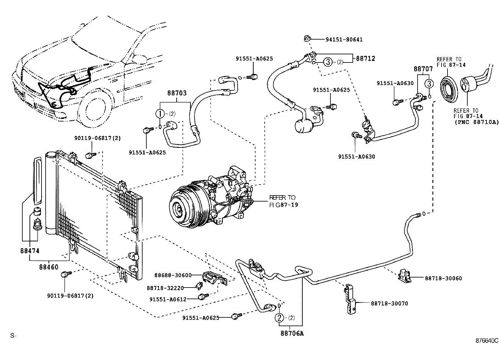  CROWN MAJESTA |  HEATING AIR CONDITIONING COOLER PIPING
