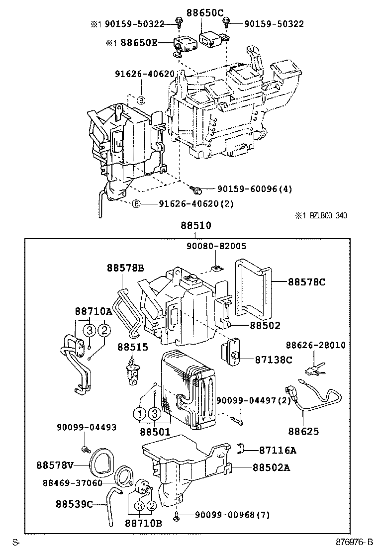  DYNA TOYOACE |  HEATING AIR CONDITIONING COOLER UNIT