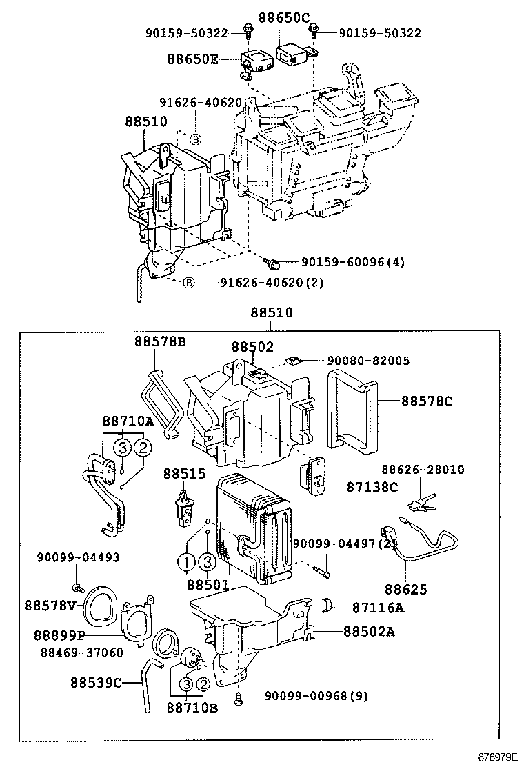  DYNA TOYOACE |  HEATING AIR CONDITIONING COOLER UNIT