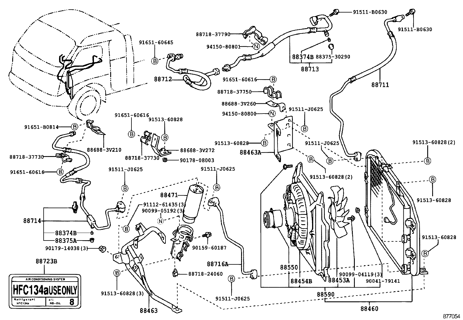  DYNA TOYOACE |  HEATING AIR CONDITIONING COOLER PIPING