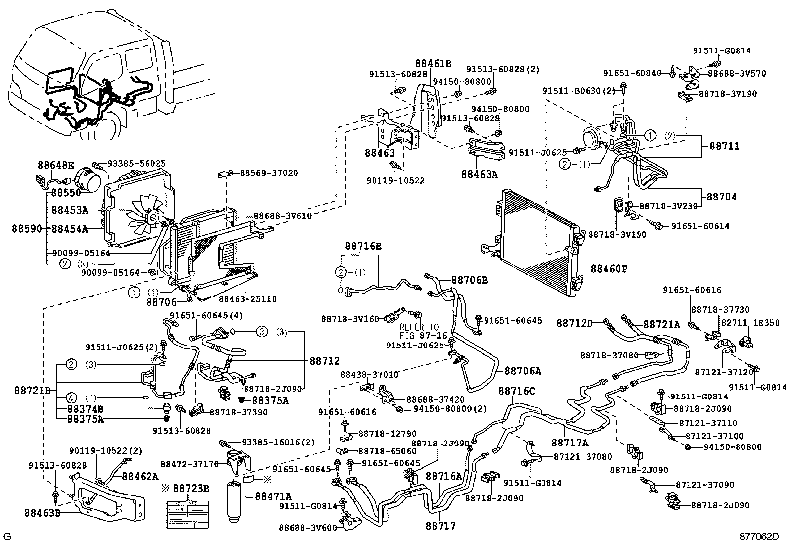  DYNA TOYOACE |  HEATING AIR CONDITIONING COOLER PIPING