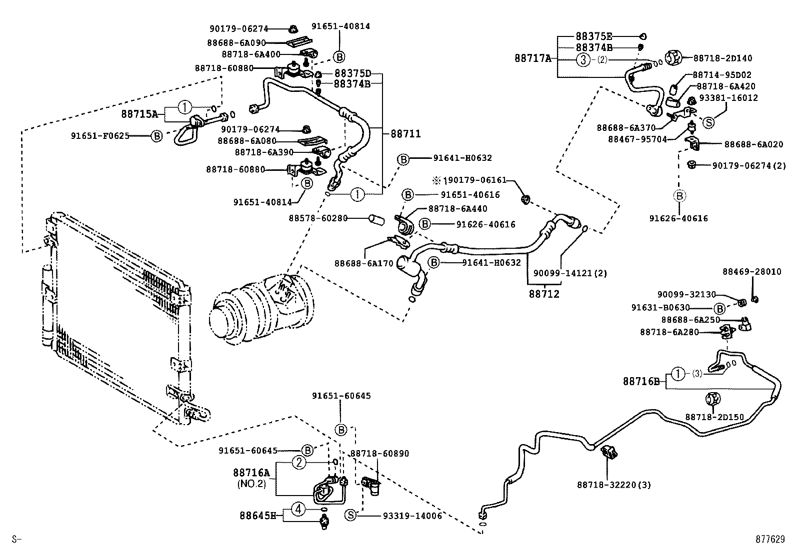  LAND CRUISER 100 |  HEATING AIR CONDITIONING COOLER PIPING